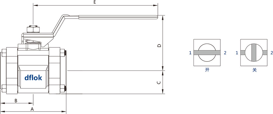 GB3系列高压三片式直通球阀