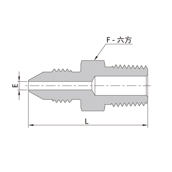 20中压锥面阳螺纹-NPT阳螺纹