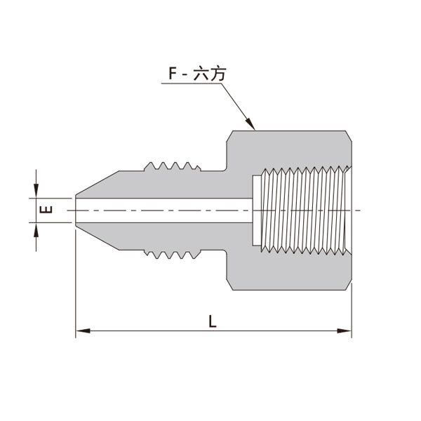 20中压锥面阳螺纹-NPT阴螺纹