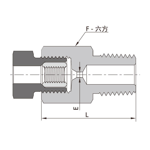 60高压锥面螺纹-NPT阳螺纹